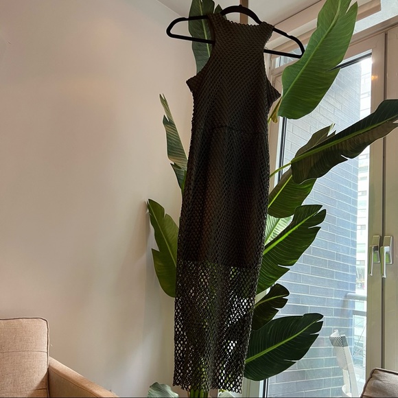 Donna Mizani Mesh Green Dress - Picture 4 of 4